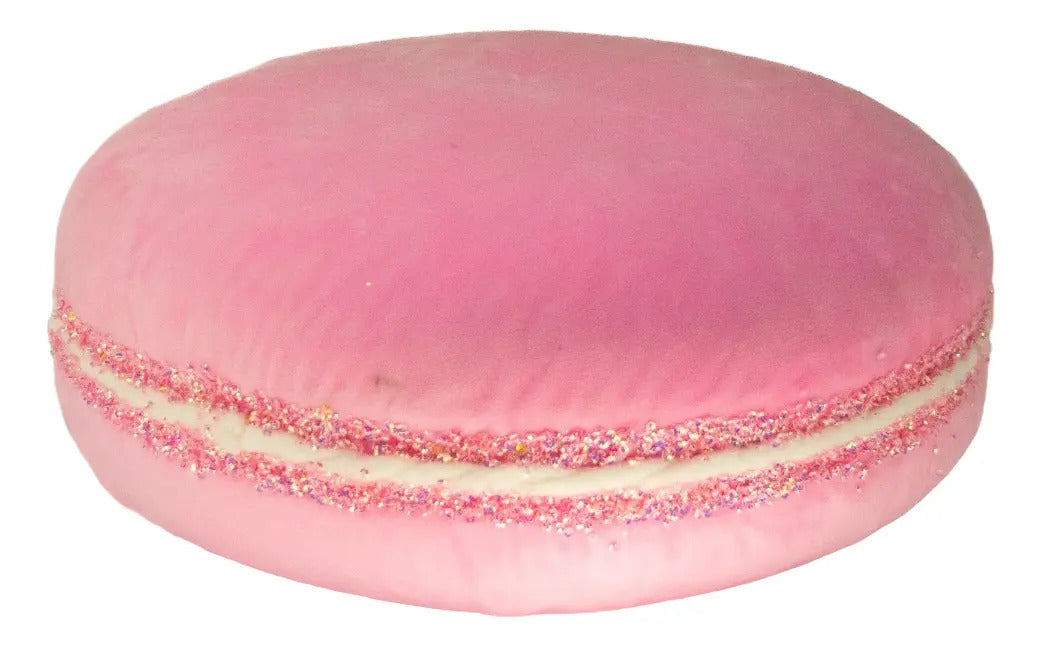 Figura De Macarrón Jumbo Colores De Terciopelo Rosa 36x12x36