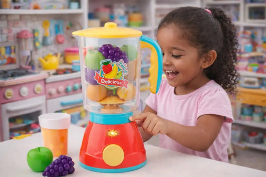 Licuadora Infantil Candy Toys Con 4 Accesorios Y Movimiento