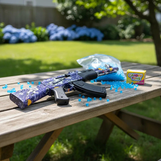 Rifle Ak47 De Hidrogel Recargable Candy Toys Con 30000 Balas