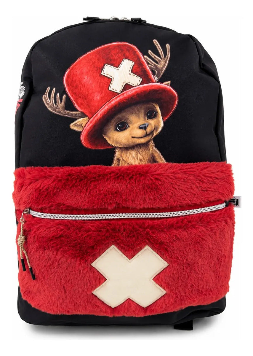 Mochila Juevil Fotorama One Piece Chopper Afelpada Escolar