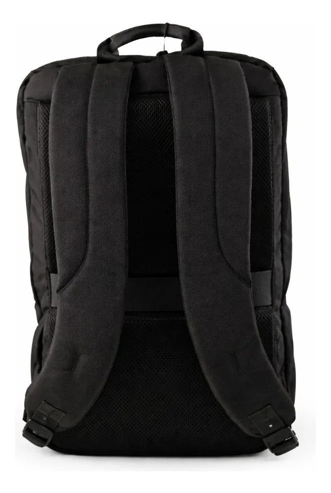 Mochila Lluvia Negra Oficina Minimalista 3 Cierres