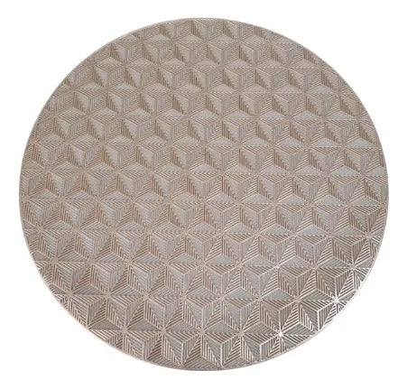 Manteles De Mesa Redondos Metálicos 6 Piezas Dos Colores