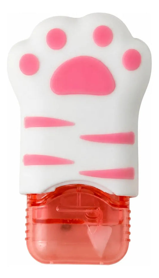 Corrector Weibo Blanco Con Rosa Diseño Patita Cute Kawaii