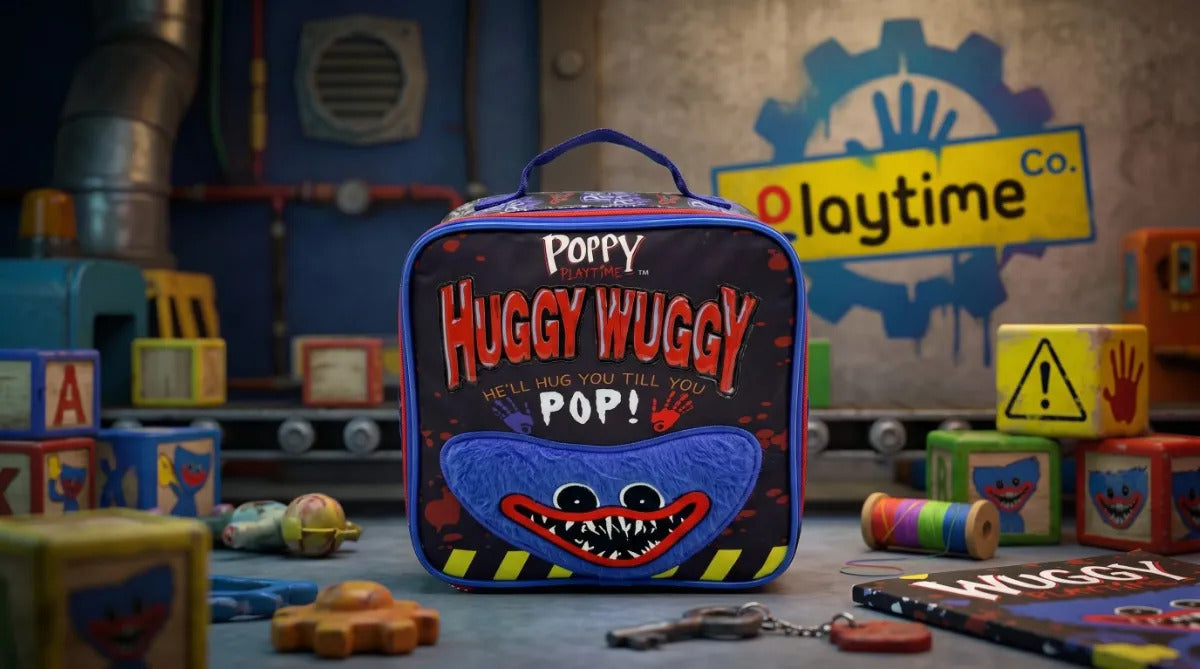 Lonchera Escolar Ruz Huggy Wuggy Poppy Playtime Color Azul