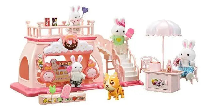 Panadería De Conejitos Candy Toys Bay Dreamy Con 17 Piezas