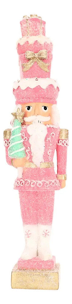 Cascanueces Lluvia Rosa Candy Navidad de Ensueño 56 cm