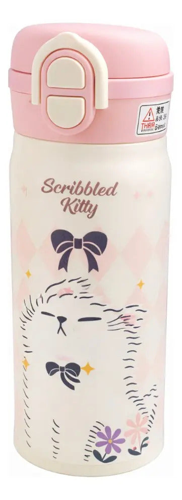 Termo De Acero Inoxidable 350 Ml Con Diseños De Animalitos