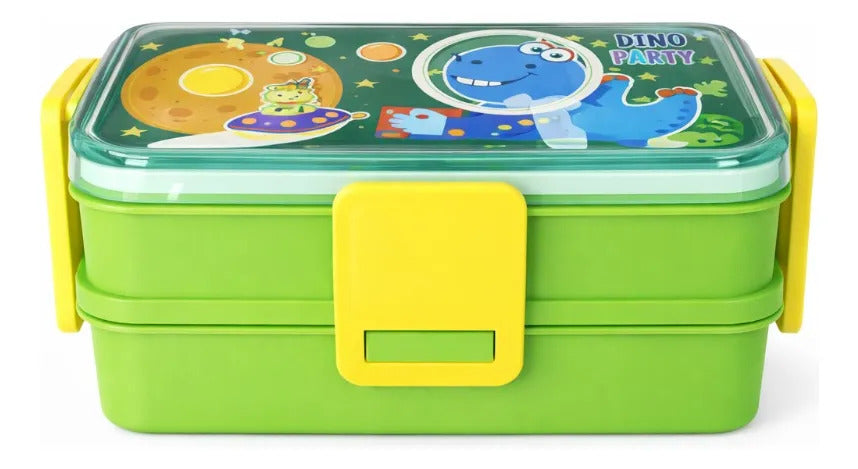 Tupper Lunch Box Lluvia 500 Ml Con Contenedor Para Yogurt
