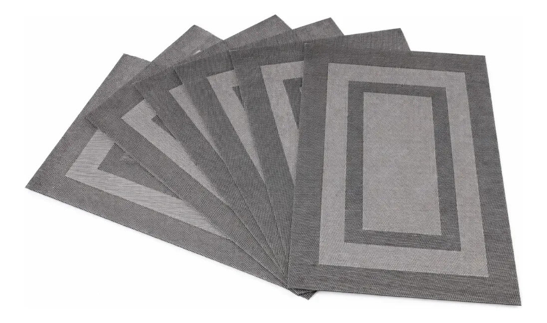 Manteles Individuales Decorativos 6 Piezas Efecto Satinado