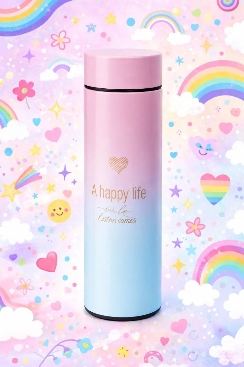 Termo Digital Happy Life 500 Ml Con Indicador De Temperatura