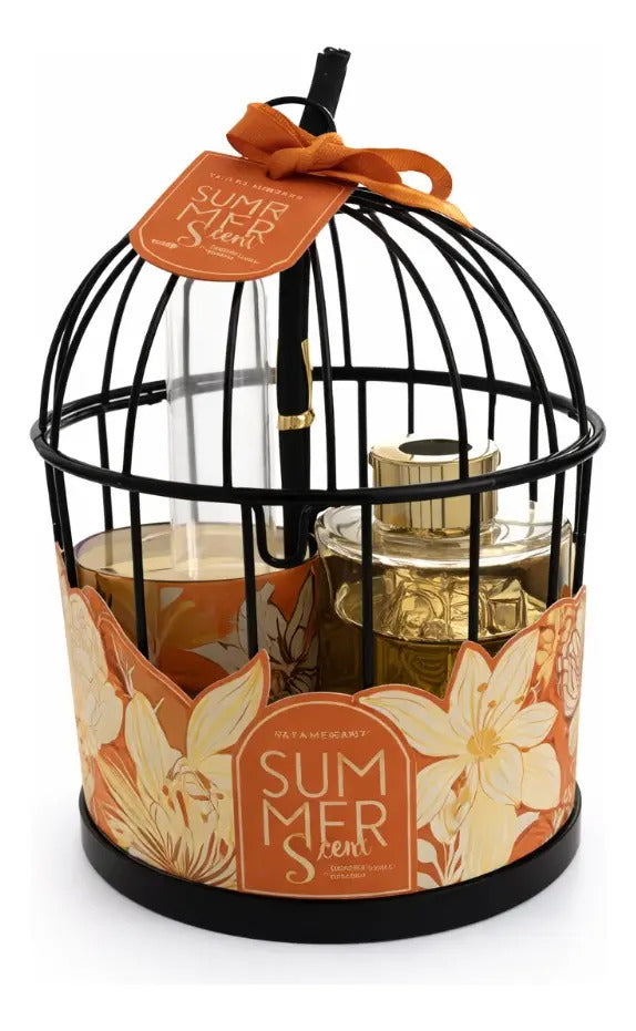 Set Aromaterapia Summer Scent Con Vela Y Difusor 3 Aromas