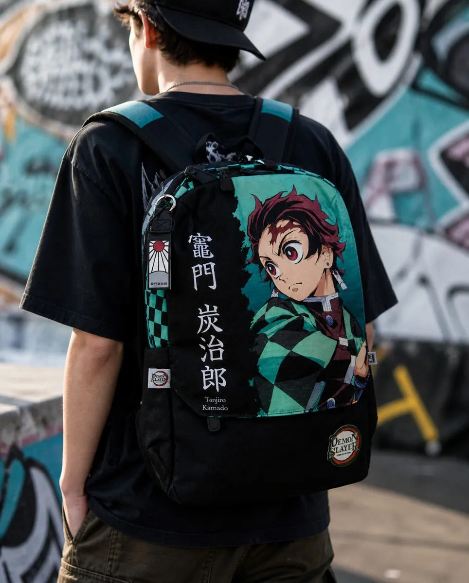 Mochila Juvenil Anime Kimetsu No Yaiba Diseño Tanjiro