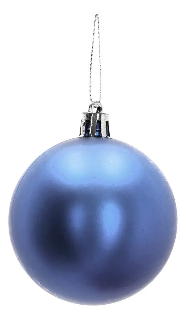 Set Esferas Navideñas lluvia Azul Turquesa 30 Piezas 6 Cm