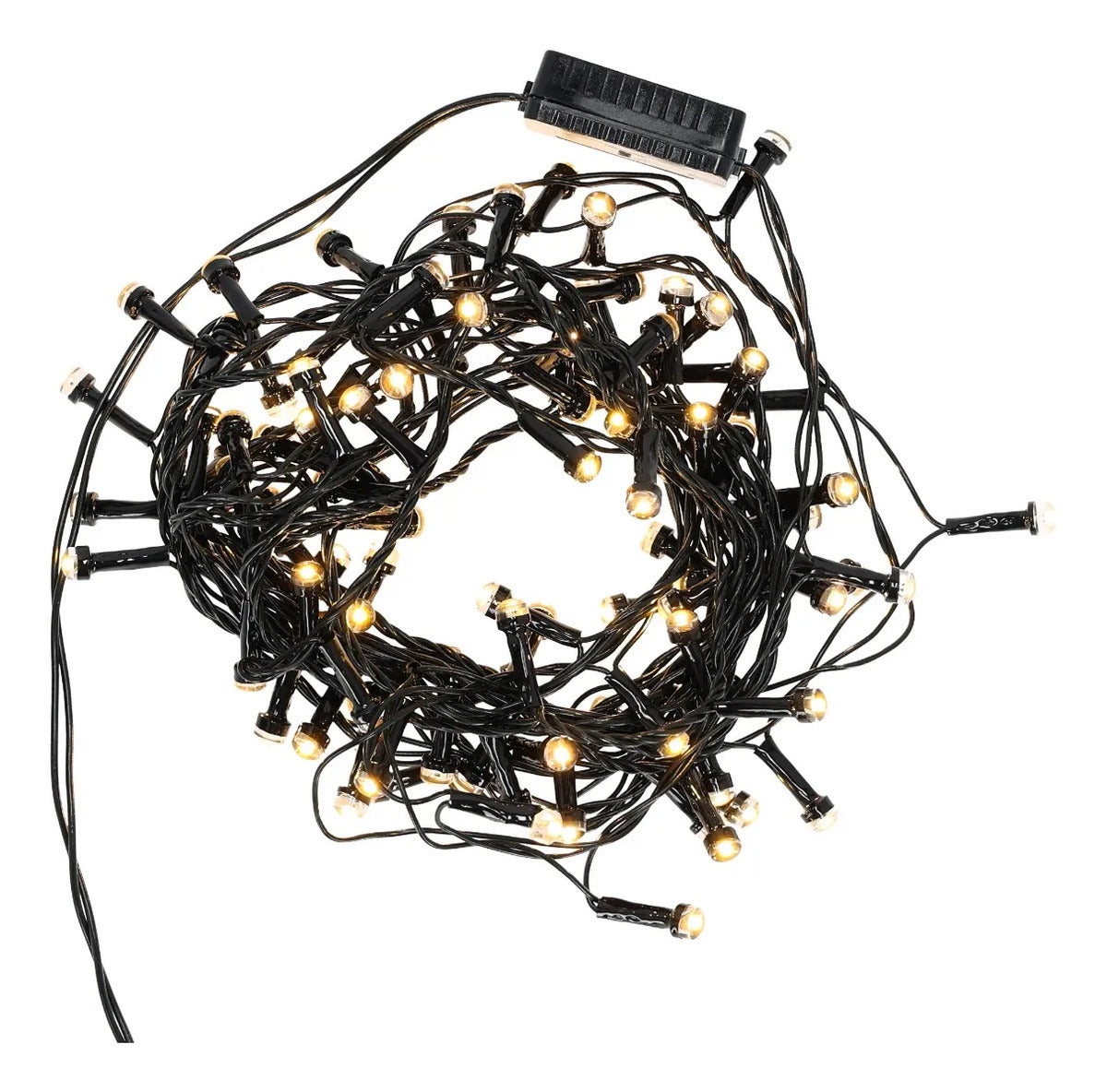 Serie Navideña Led Lluvia Luz Cálida 100 Focos V7 5 Metros