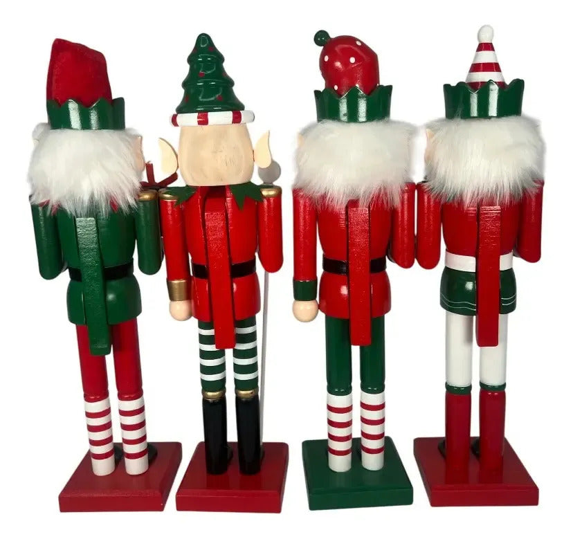 Cascanueces Duende Navideño Decorativo Lluvia 38 Cm 1 Pieza