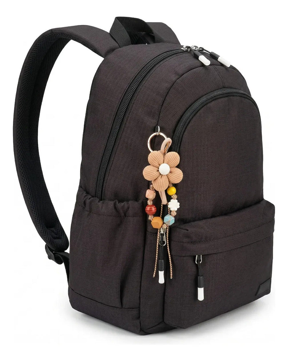 Set Escolar Lluvia 3 Piezas Diseño Funcional Negro Cuadros