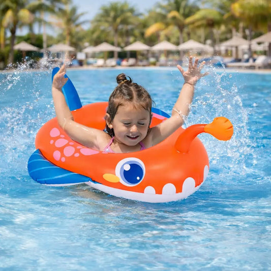 Flotador Infantil En Forma De Pez Sun Club 68x75 Cm