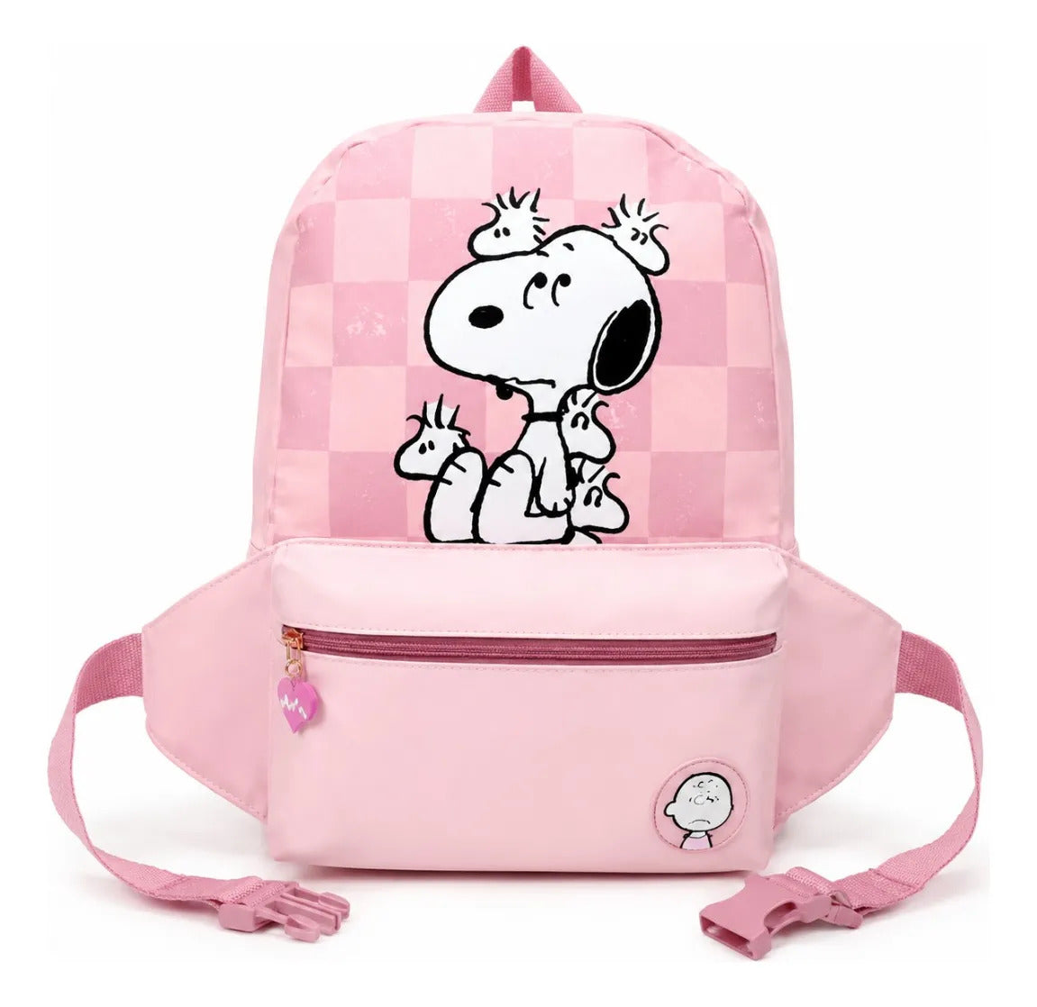 Mochila Escolar Yadatex Snoopy Con Cangurera Desmontable