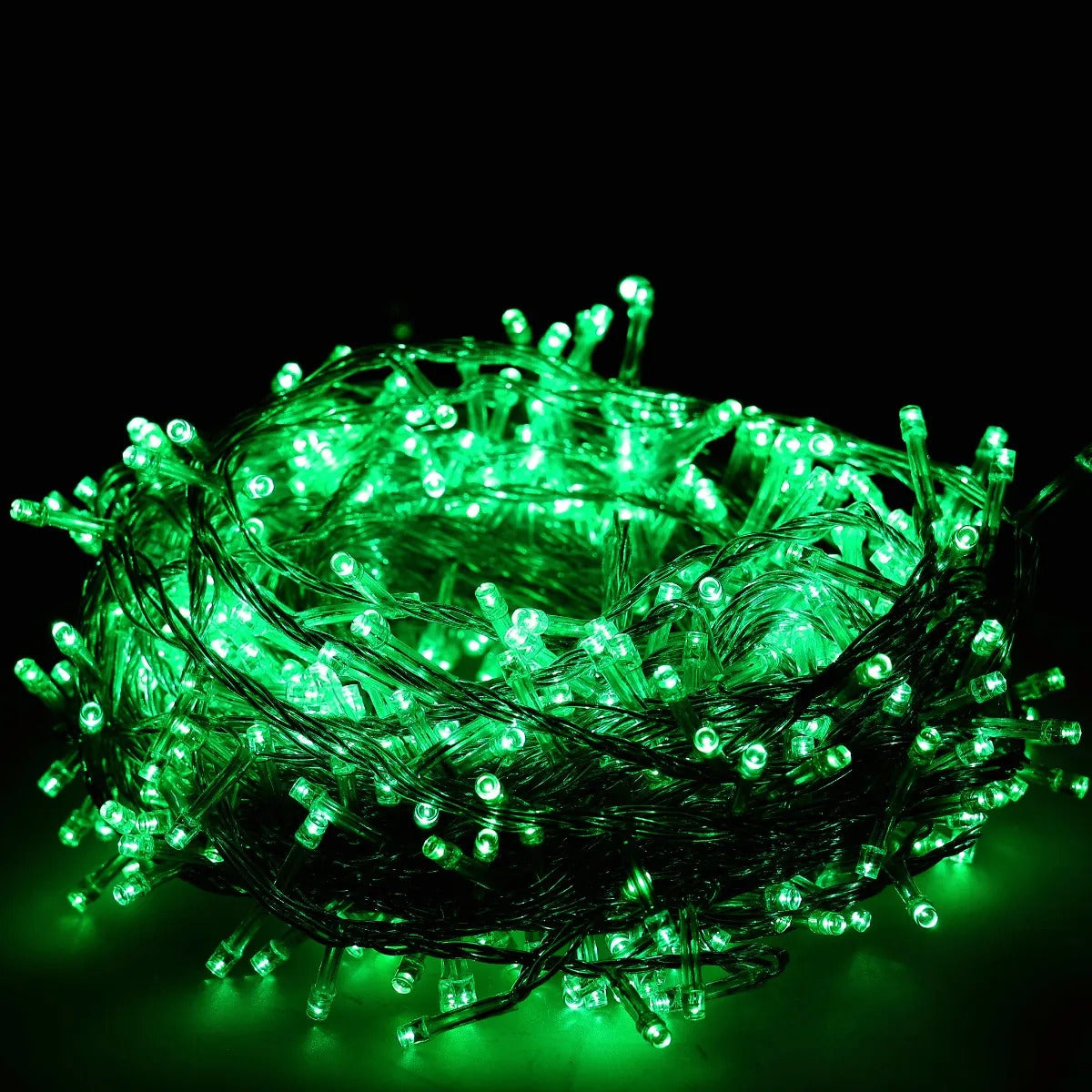 Serie Navideña Led Lluvia 500 Luces Verdes