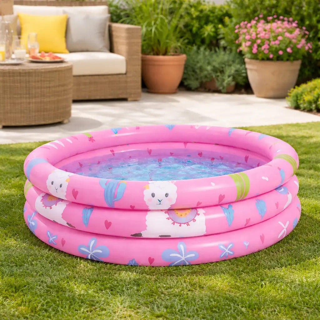 Alberca Inflable Infantil 100x30cm 148l 2 Colores Yamas