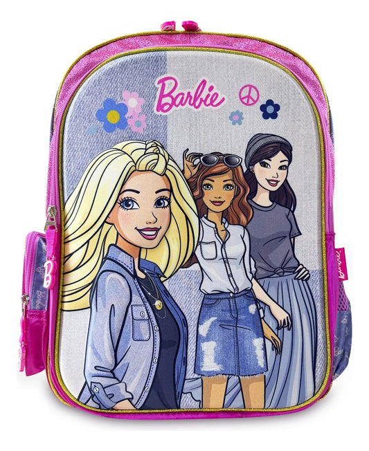 Mochila Primaria Yadatex Rosa Barbie Diseño Amigas