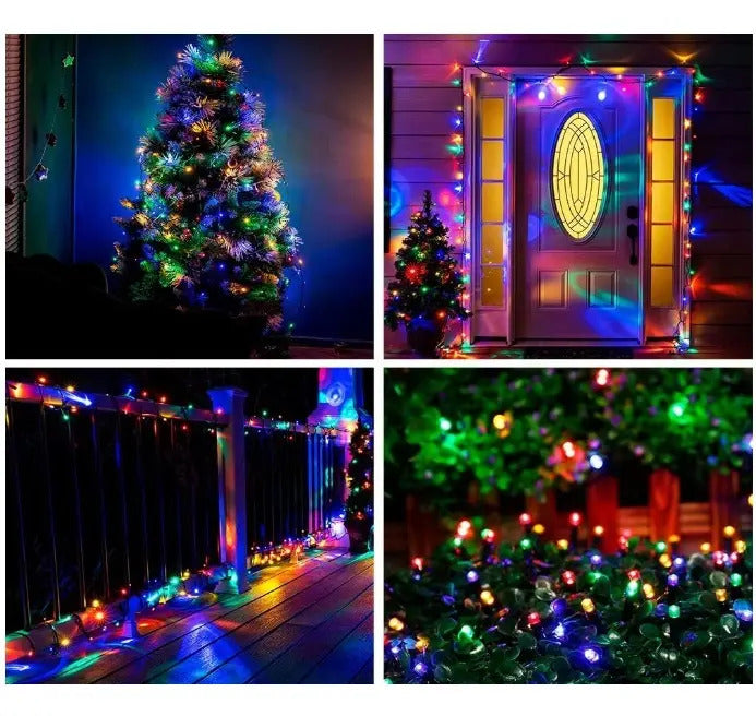 Serie De Luces 400 Led  Multicolor Con 7 A 8 Funciones 20 M