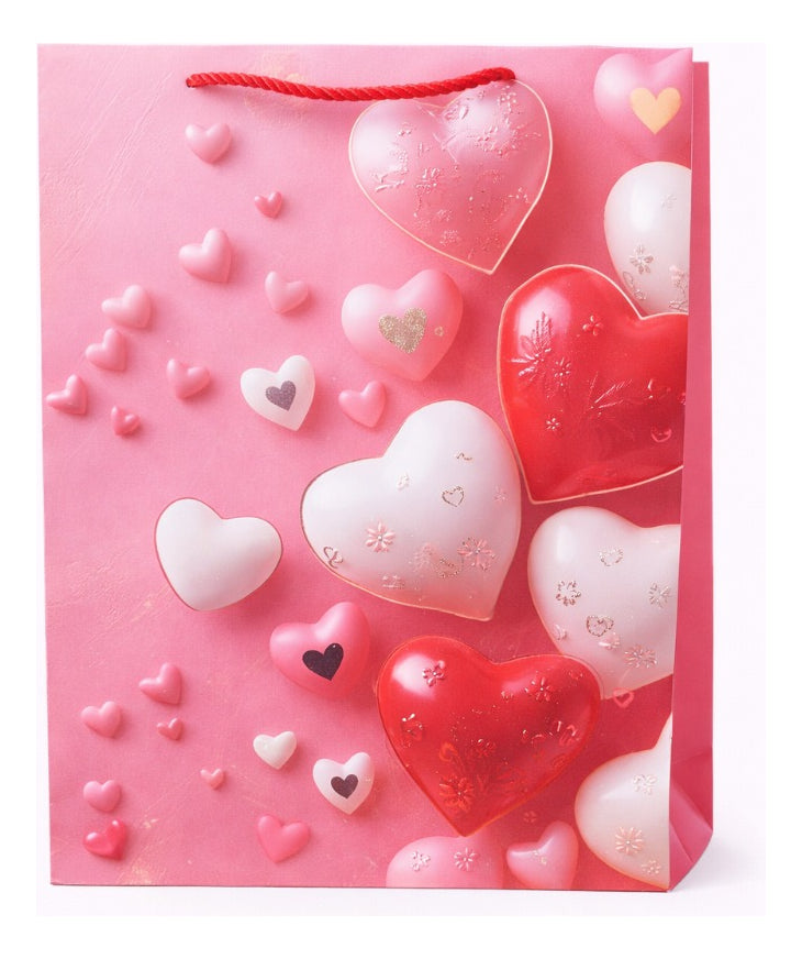 Bolsa De Regalo Una Docena Diseño De Corazones Romanticos