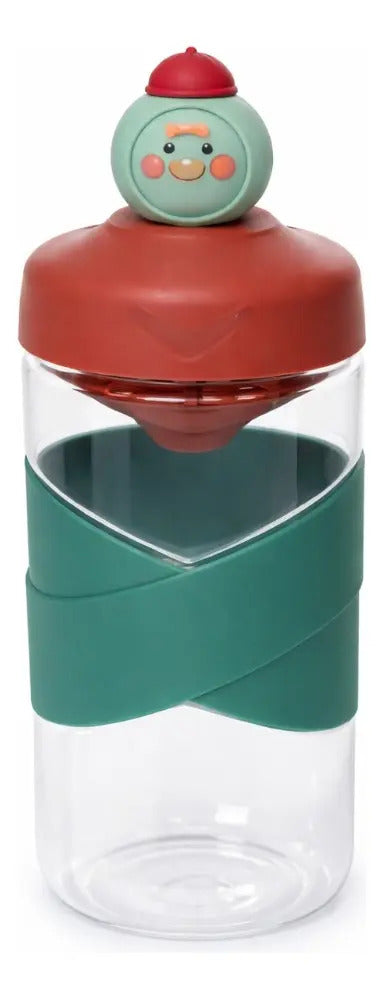 Botella Niños 500ml Acrílica Con Filtro Para Té Y Jugos