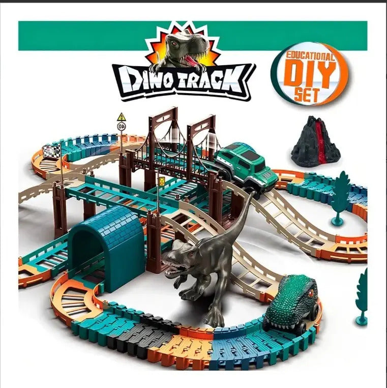 Pista Dino Track De 87 Piezas Con Carro A Pila Aa Candy Toys