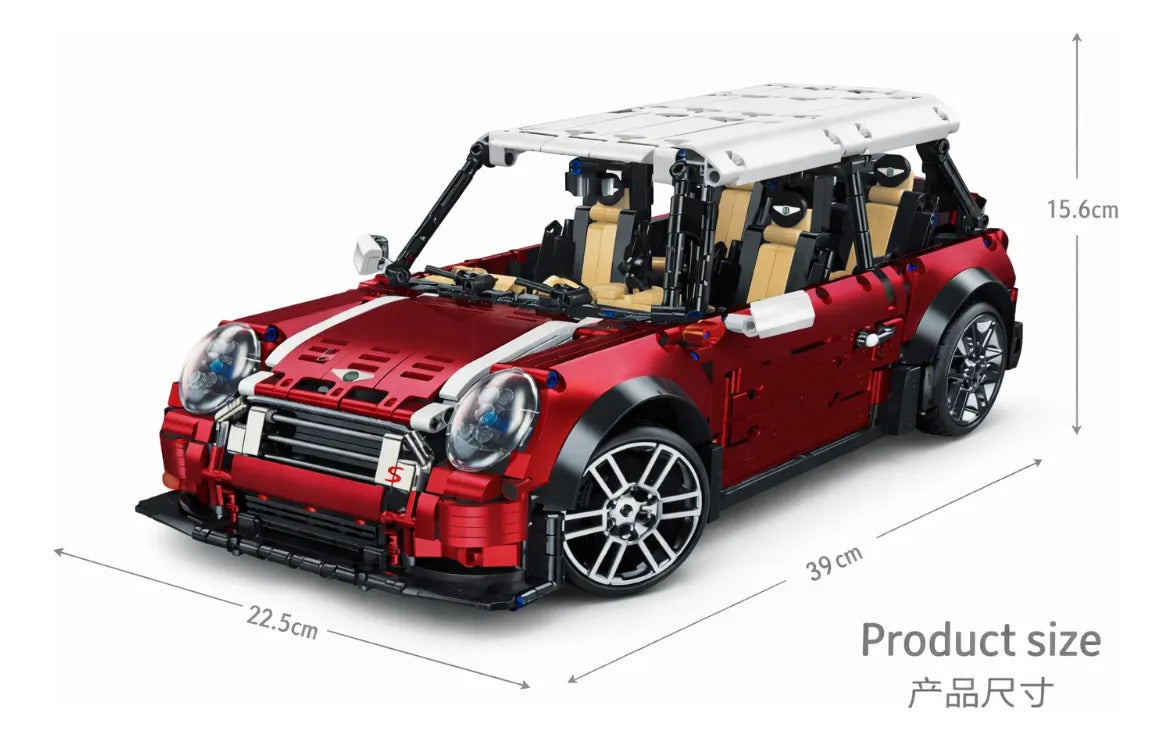 Carro Tipo Mini Cooper De Bloques Escala 1:10 2292 Pzs