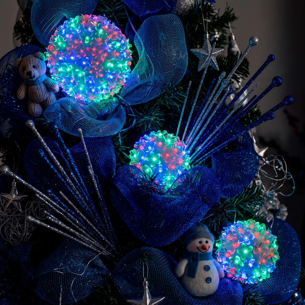 Set 3 Esferas Navideñas JL 300 Luces Led Bicolor Mágicas