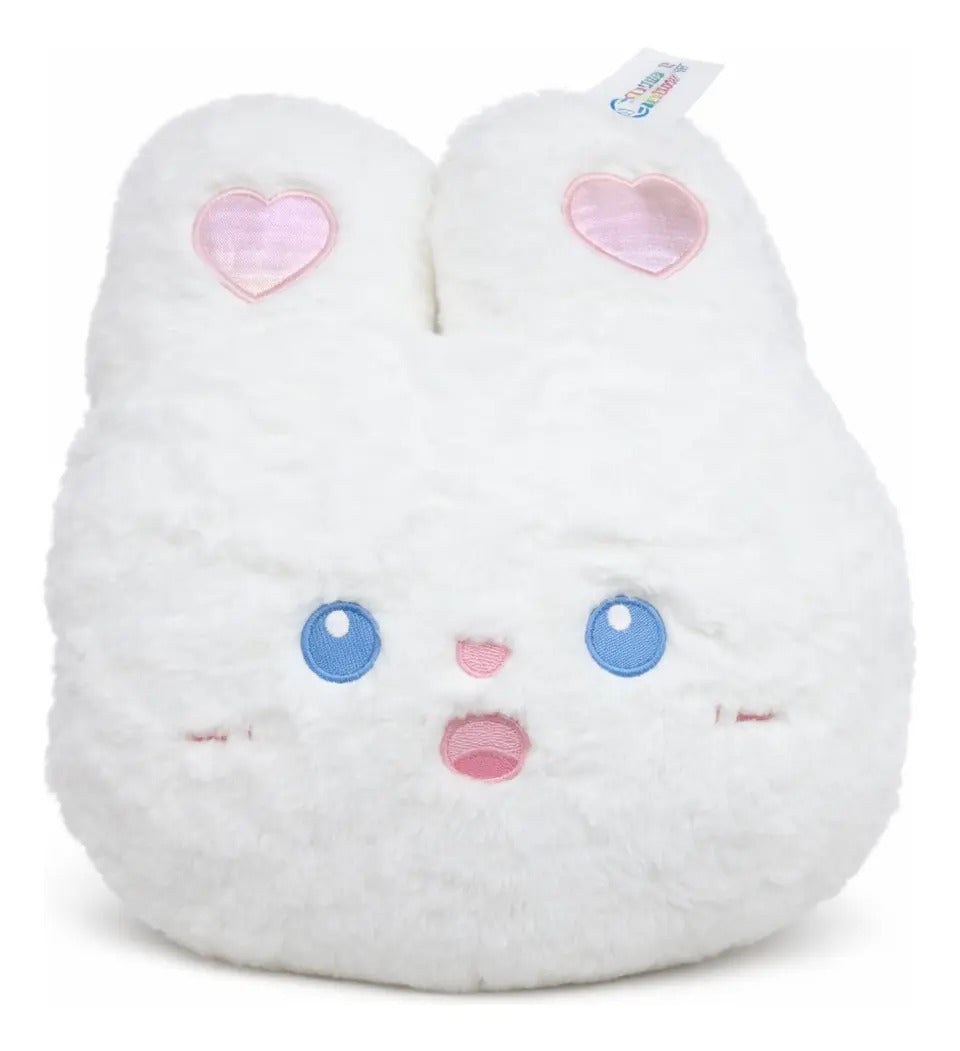 Peluche Almohada Conejo Con Mantita Bebé 33x22x31 Candy Toys