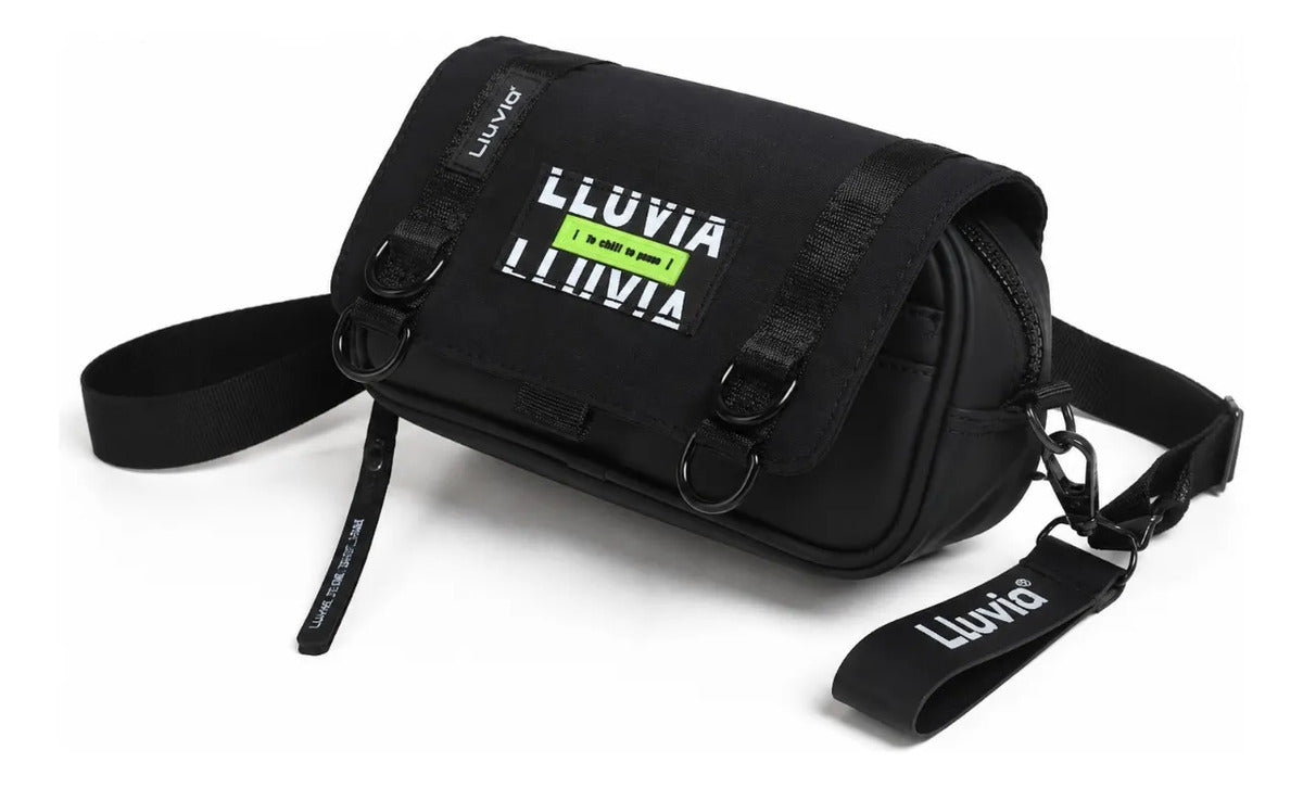 Set De Mochila Lluvia Negra Estilo Urbano Tres Piezas