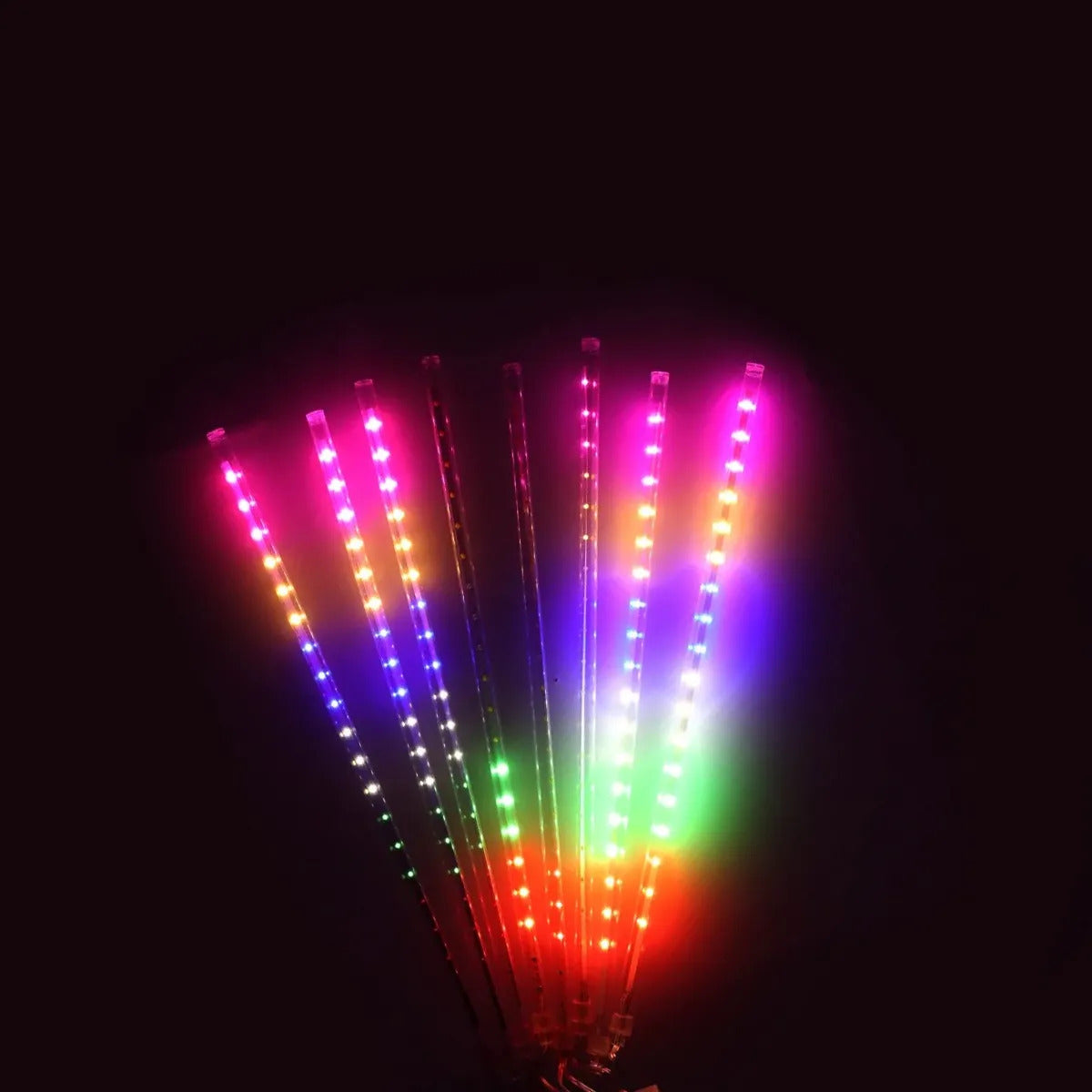 Guía De Luces Tipo Lluvia De Meteoritos 8 Tubos 320 Led