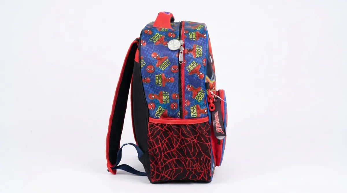 Mochila Escolar Ruz Spider-man 3d Con Llavero De Regalo