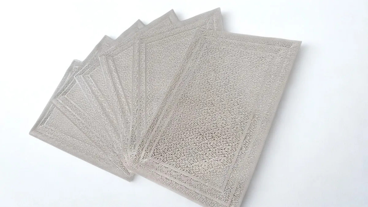 Mantel Individual Craquelado Para Mesa 6 Piezas 3 Colores