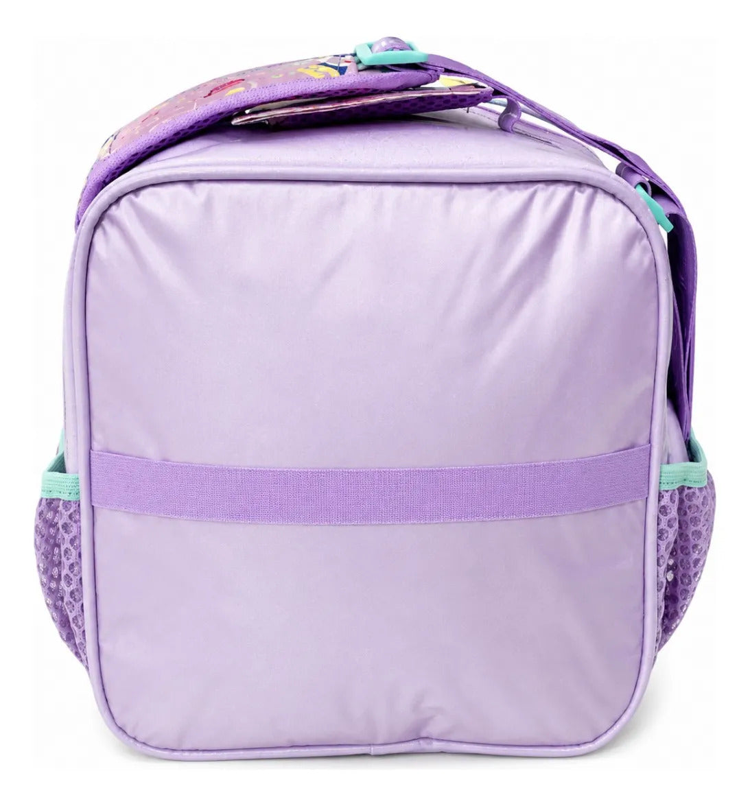 Set Mochila Escolar Tres Piezas Lluvia Pastel De Colores