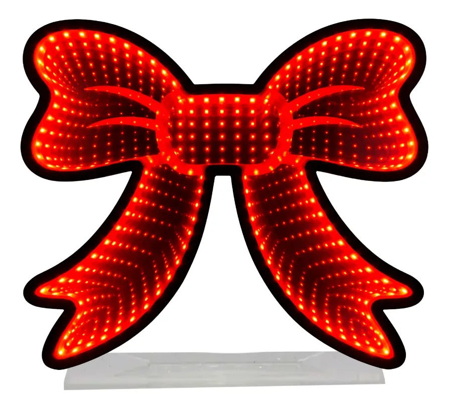 Figura Lluvia Moño Rojo Luz Infinita USB 25 cm