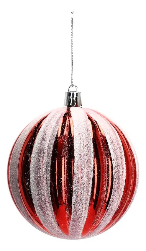 Esferas Navideñas lluvia Set 74 Piezas Rojo Cereza Surtidas