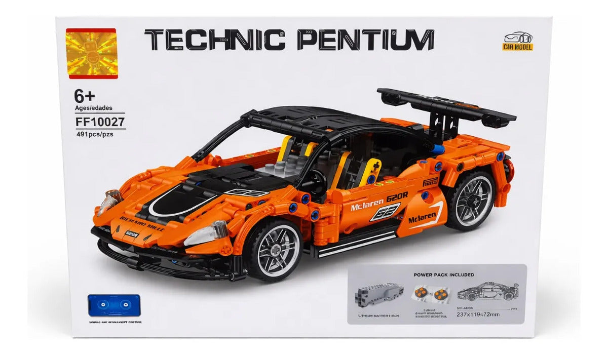 Carro Deportivo De Bloques De Construcción Rc 491 Piezas