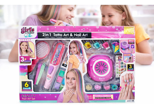 Set De Uñas Con Lampara Y Mechas Candy Toys 18 Piezas
