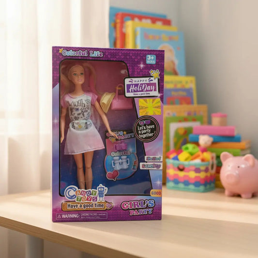Muñeca Candy Toys Colorful Life Incluye 4 Accesorios