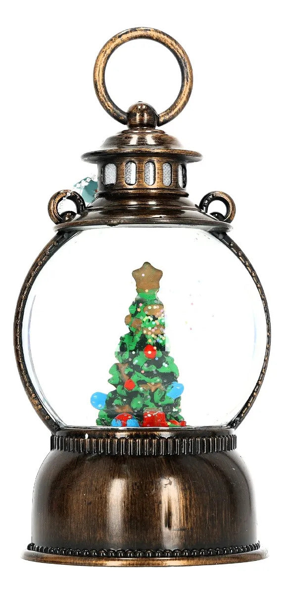 Lámpara de Agua Lluvia Farol Vintage Navideño 20 cm