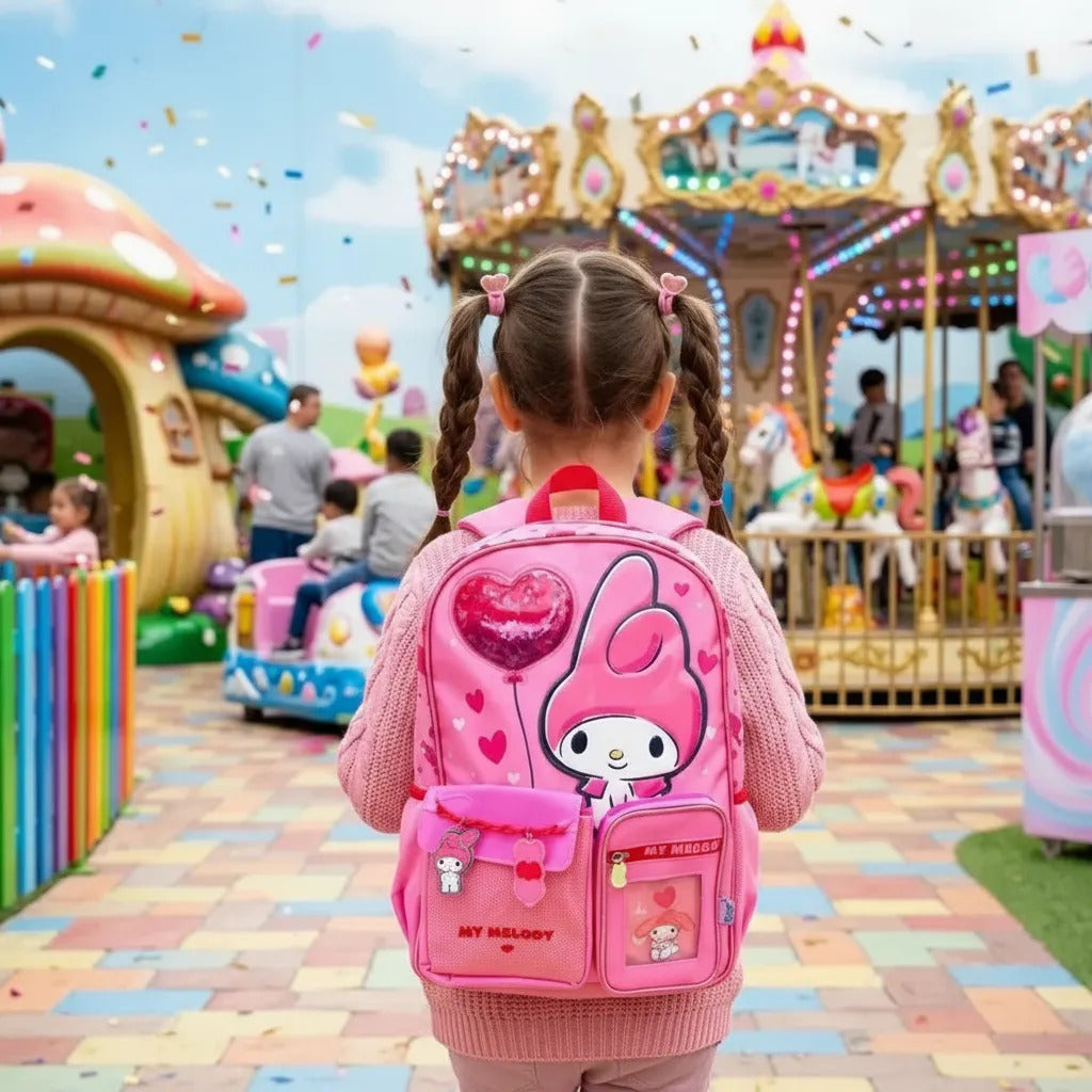 Mochila Primaria My Melody Diseño Tierno Y Brillante