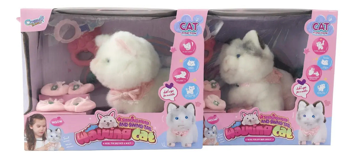 Gato Electrónico Candy Toys Con Movimiento Y Sonido