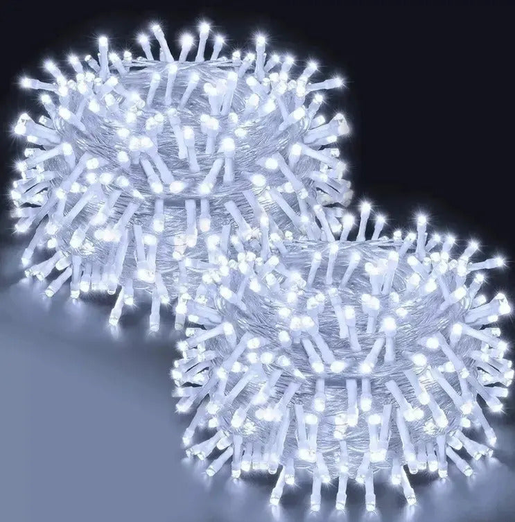 Serie Navideña 200 Blanco Frío Ideal Para Decoración 10m