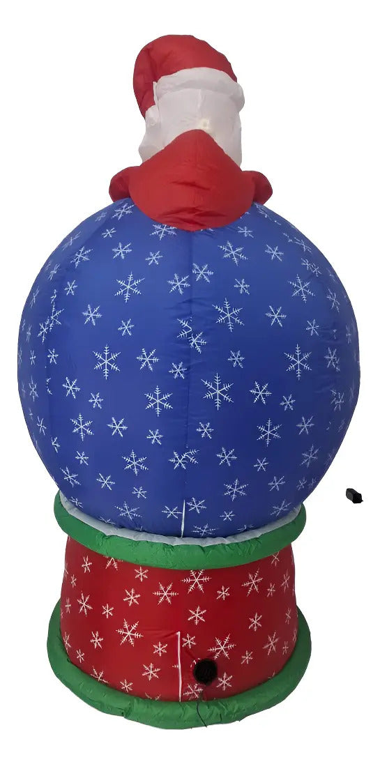 Inflable Navideño Esfera Con Muñeco De Nieve Marca Lluvia