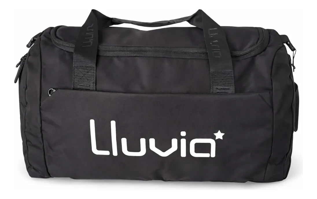 Maleta Sport Lluvia Negro Con Blanco De Viaje Amplia