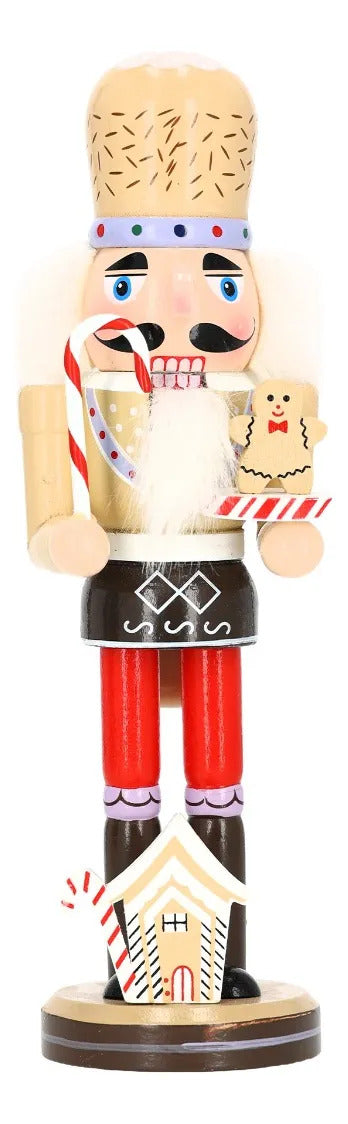 Cascanueces Navideño lluvia Chef Dulces y Caramelos 25 Cm