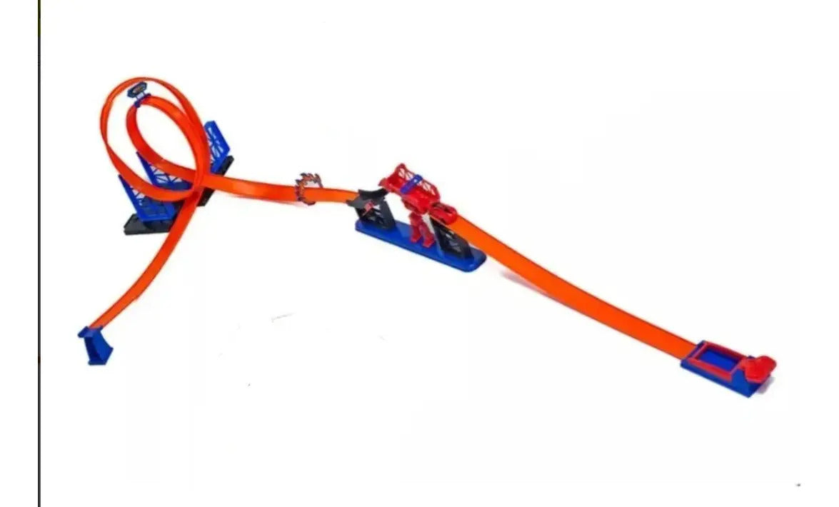 Pista Armable De Autos Con Robot Rampa Track Racing